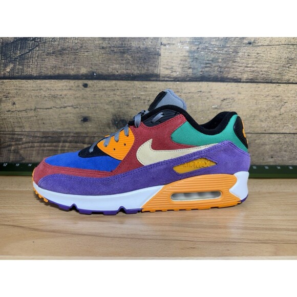 ?Nike Air Max 90 QS Viotech OG AM90 Men’s Sz 13 Red Orange Purple Suede Sneaker main image 8